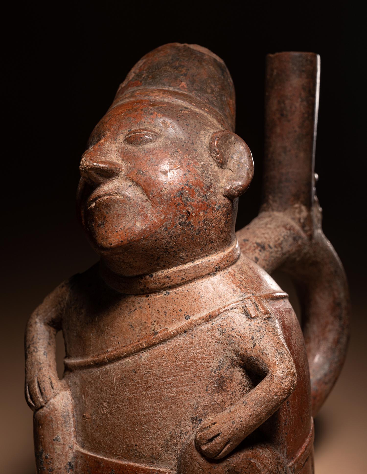 A Chimu or Inca Dreamer Stirrup Vessel