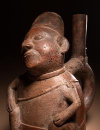 A Chimu or Inca Dreamer Stirrup Vessel
