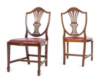 A Set of Eight George III Mahogany Side Chairs
