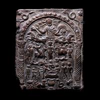 A Roman Lead Votive Plaque with Sol Invictus