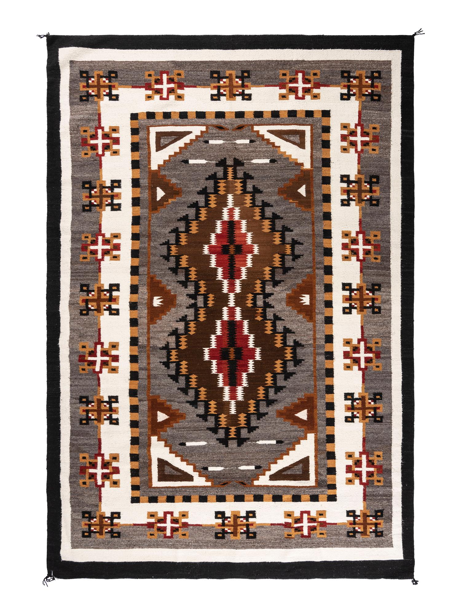 Navajo Two Grey Hills Roomsize Weaving / Rug