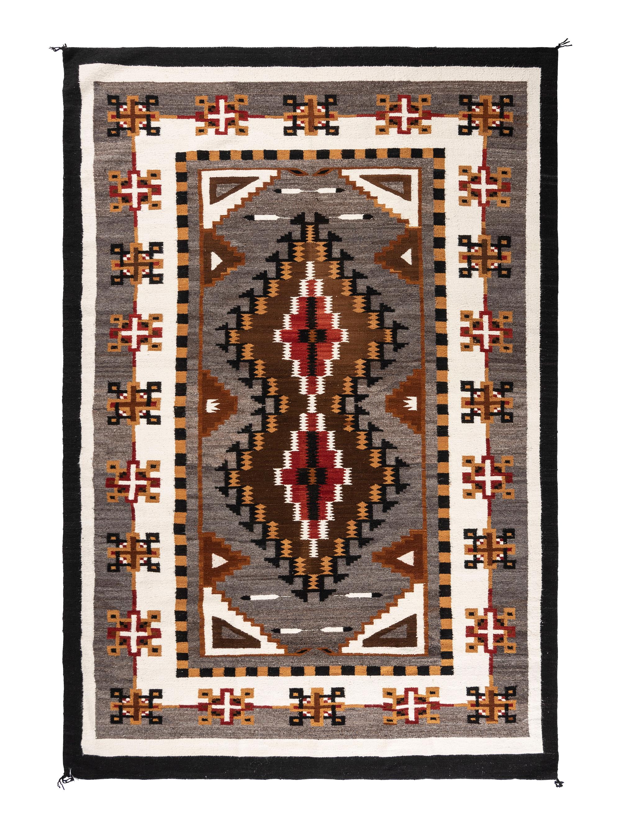 Navajo Two Grey Hills Roomsize Weaving / Rug