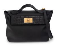 HERMÈS TOUCH 24/24 29 IN TOGO LEATHER AND MATTE ALLIGATOR