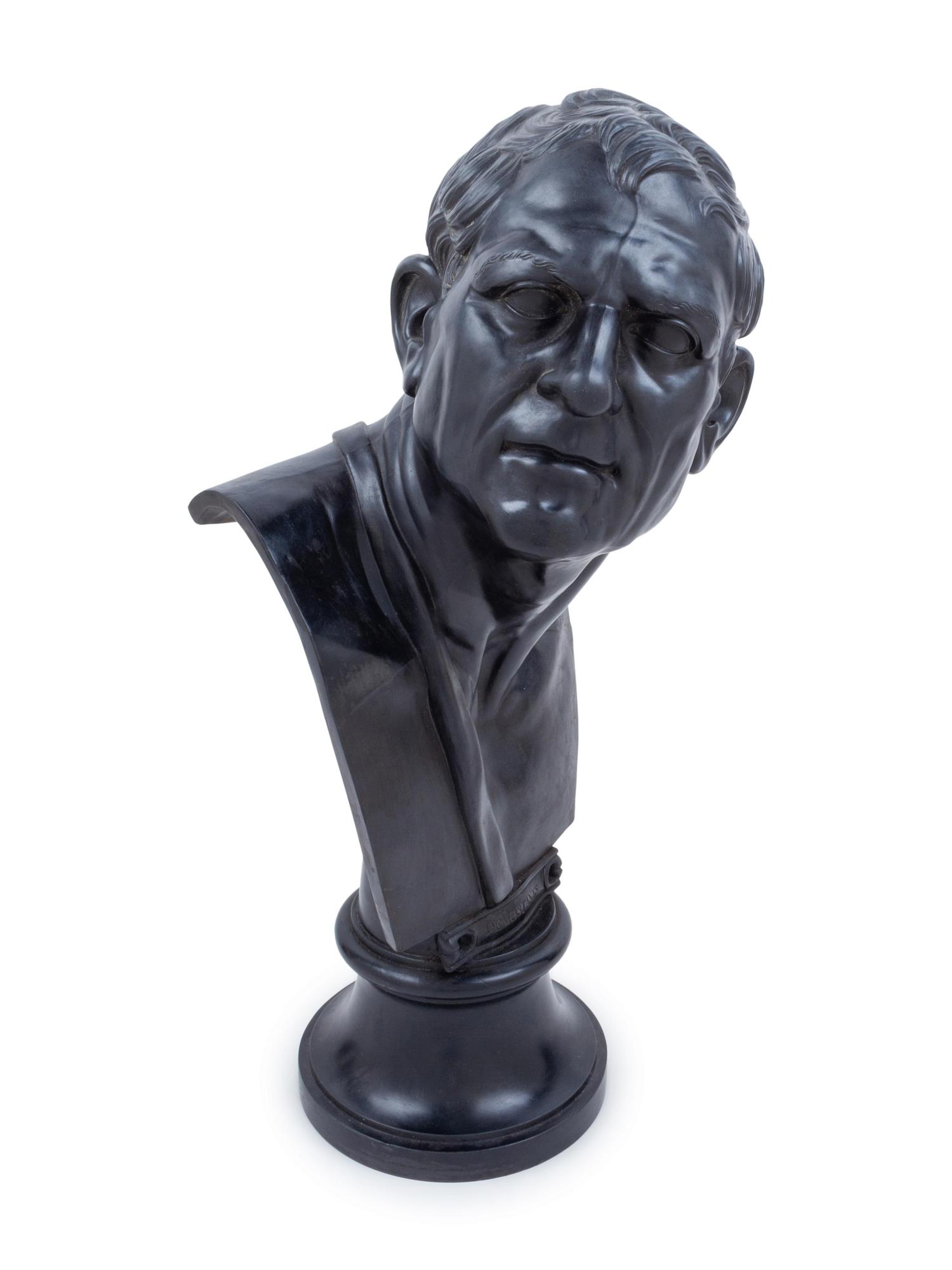 A Continental Basaltware or Ceramic Bust