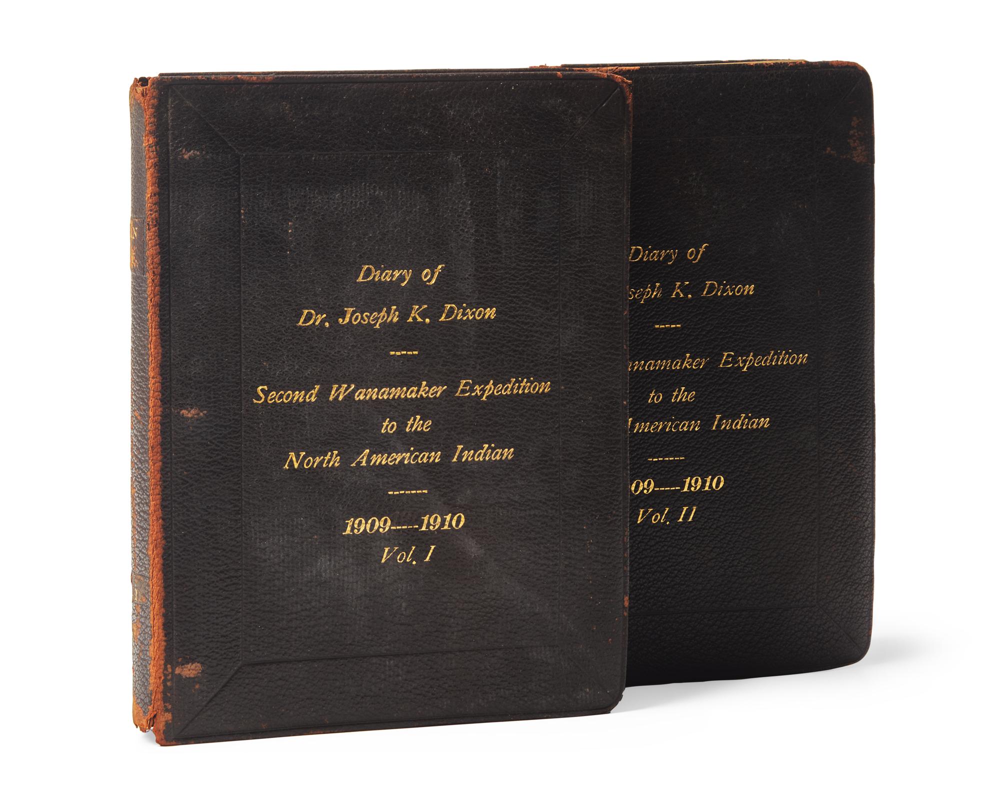 [Native Americana] [Dixon, Joseph K.] Diary of Dr. Joseph K. Dixon The Second Wanamaker Expedition to the North American Indian 1909-1910