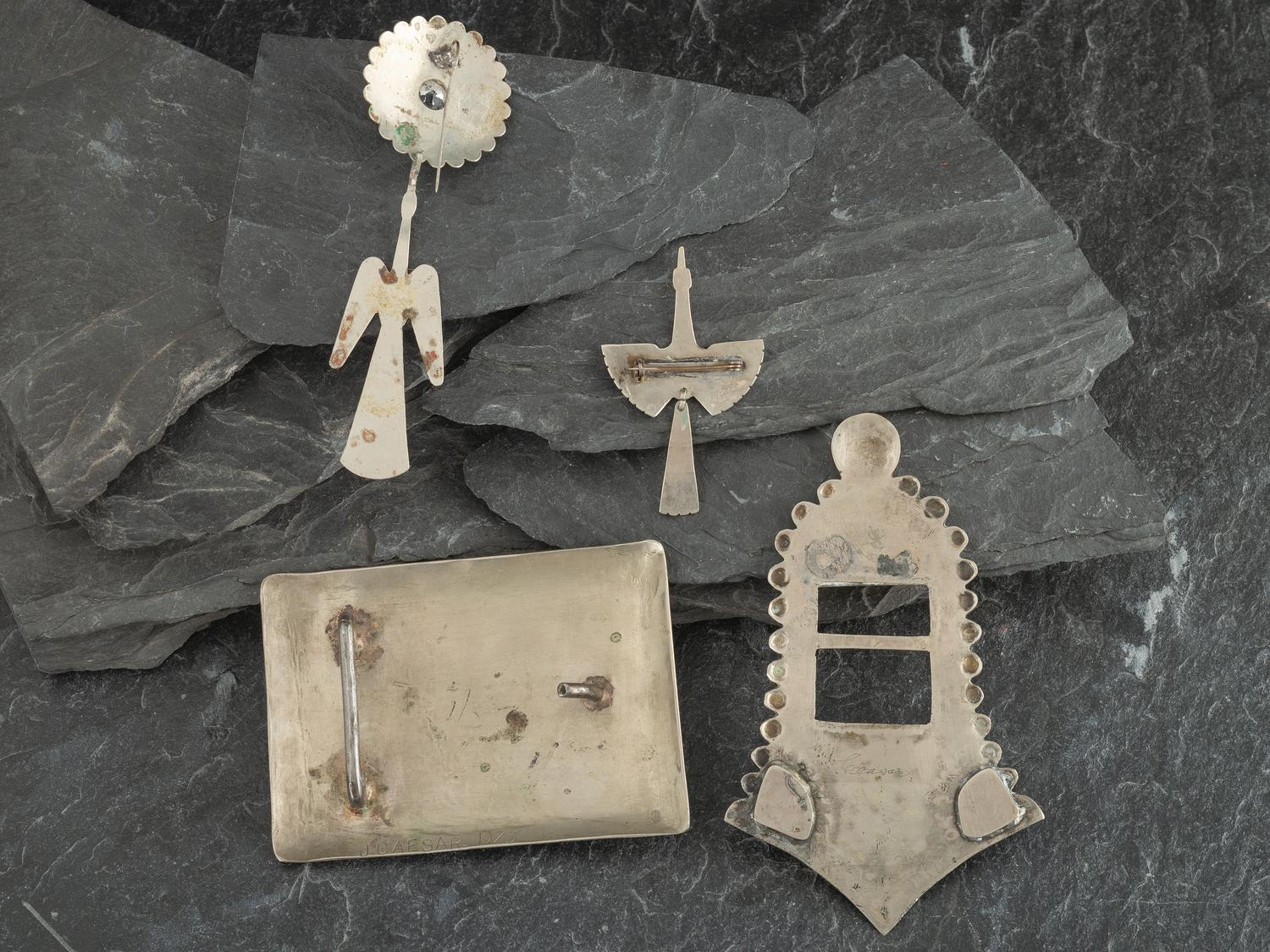 Caesar Family Pawnee German Silver Jewelry