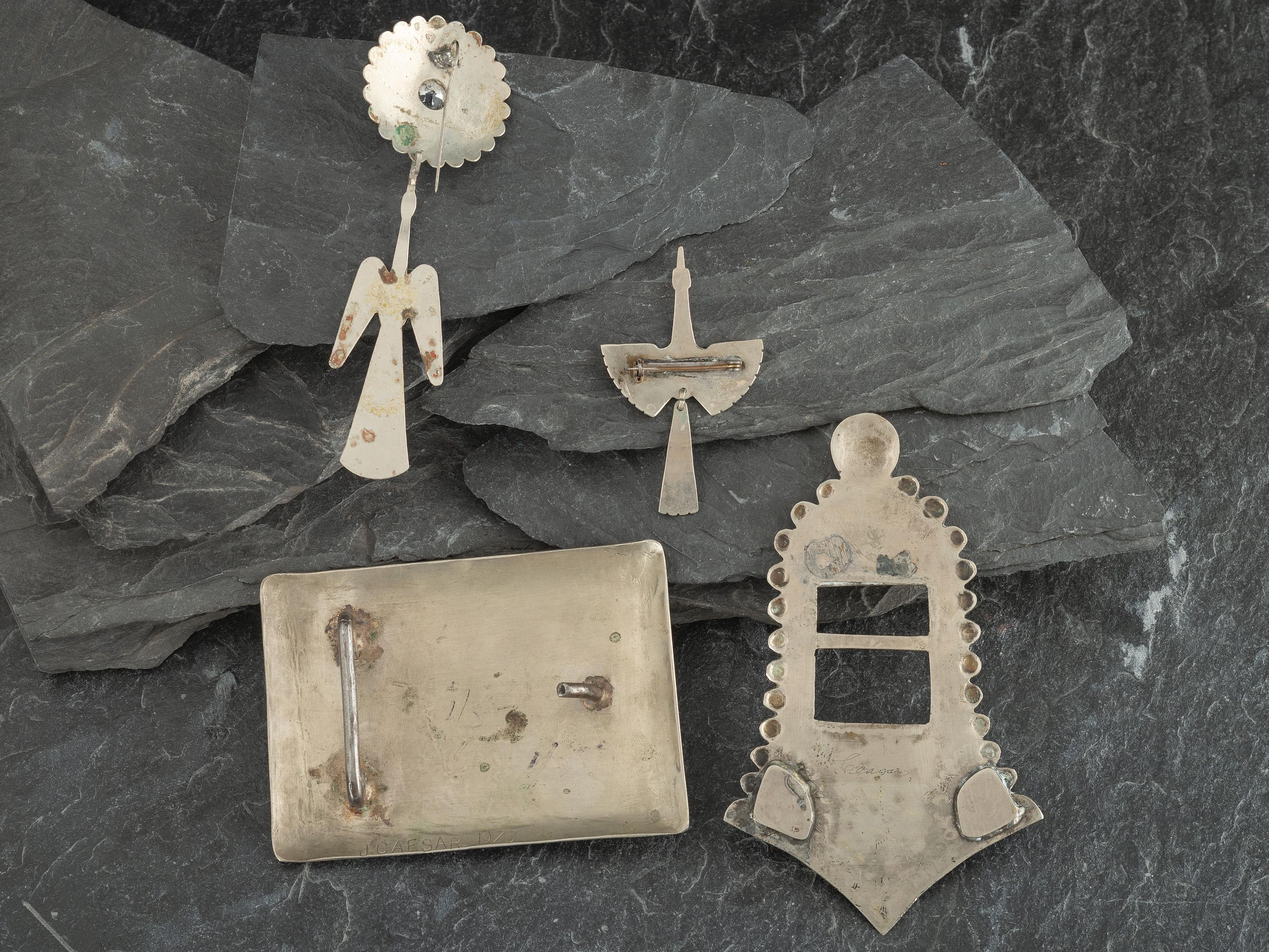 Caesar Family Pawnee German Silver Jewelry