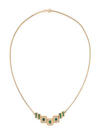 EMERALD AND DIAMOND NECKLACE