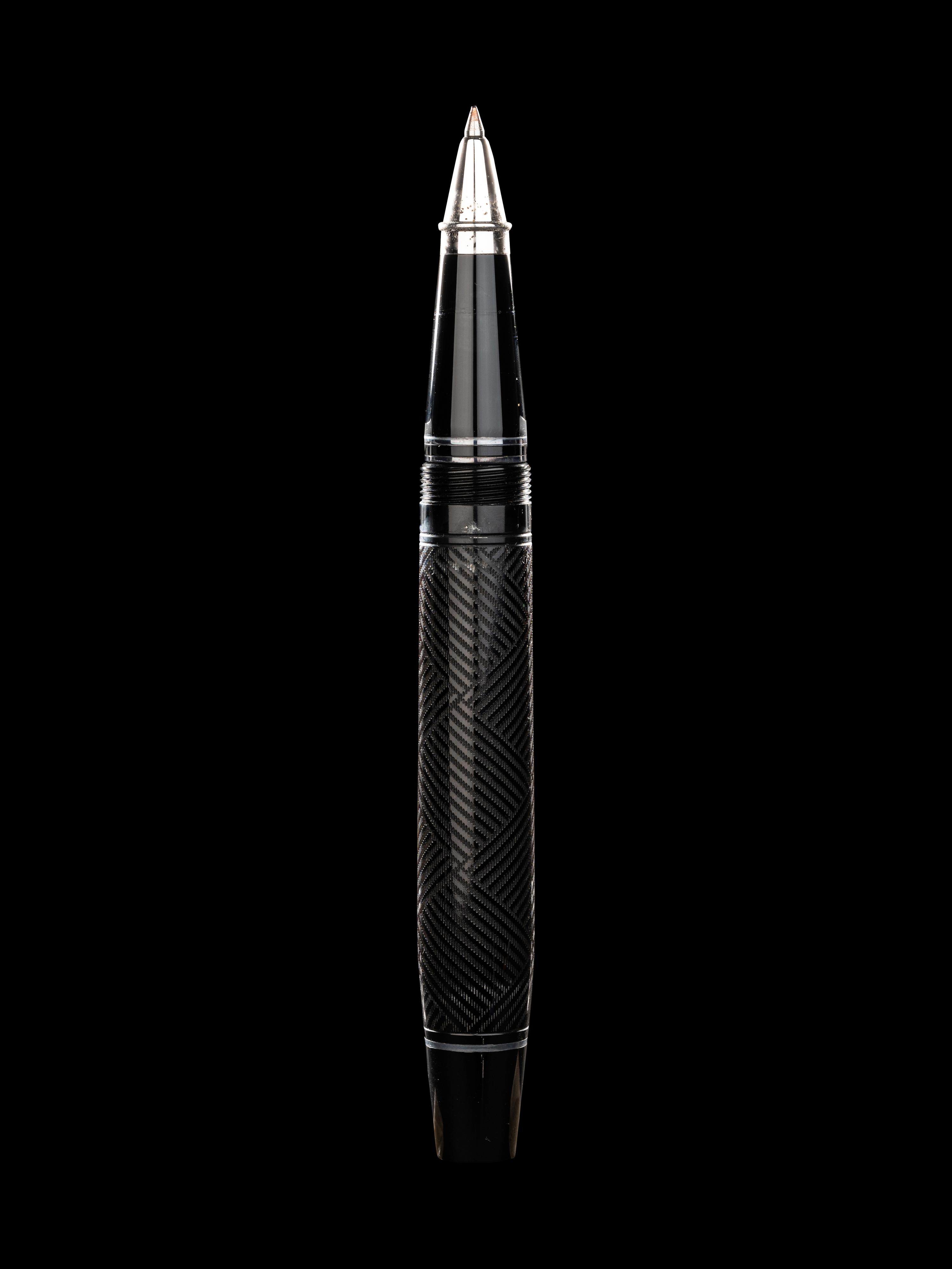 Conway Stewart: Churchill-Ebonite and Silver Trim Limited Edition Rollerball Pen