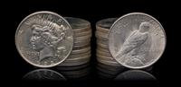 A Group of Twenty United States 1922 Peace Silver Dollar Coins