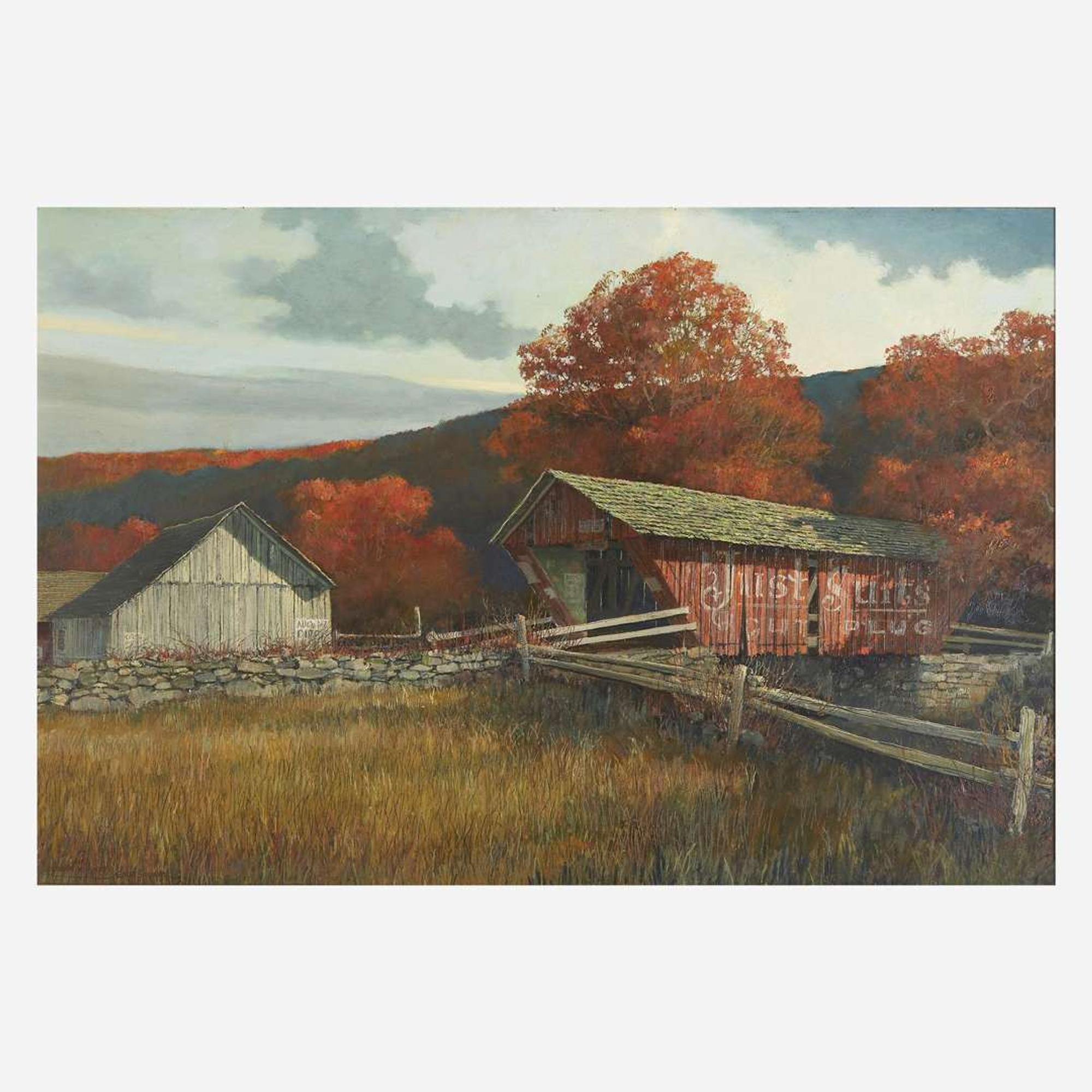 Eric Sloane (American, 1905–1985) Autumn Sunset