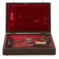 Mahogany trepanning kit Probably mid-19th century