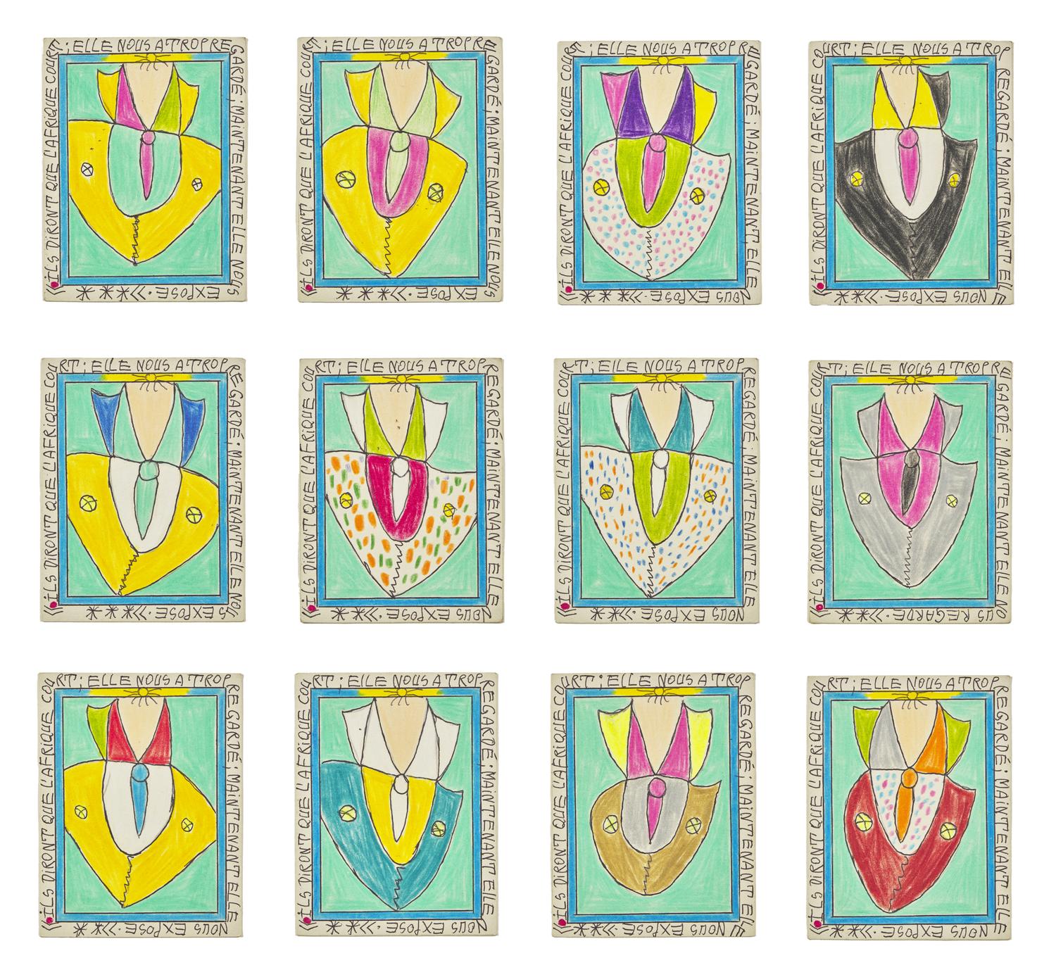 Untitled (Ils Diront), A Group of 12 Works