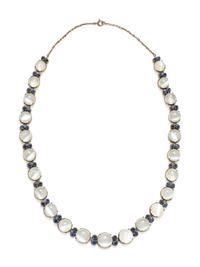 MOONSTONE AND SAPPHIRE NECKLACE