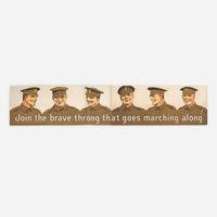 [Posters] [World War I] Wood, Gerald Join the Brave Throng That Goes Marching Along