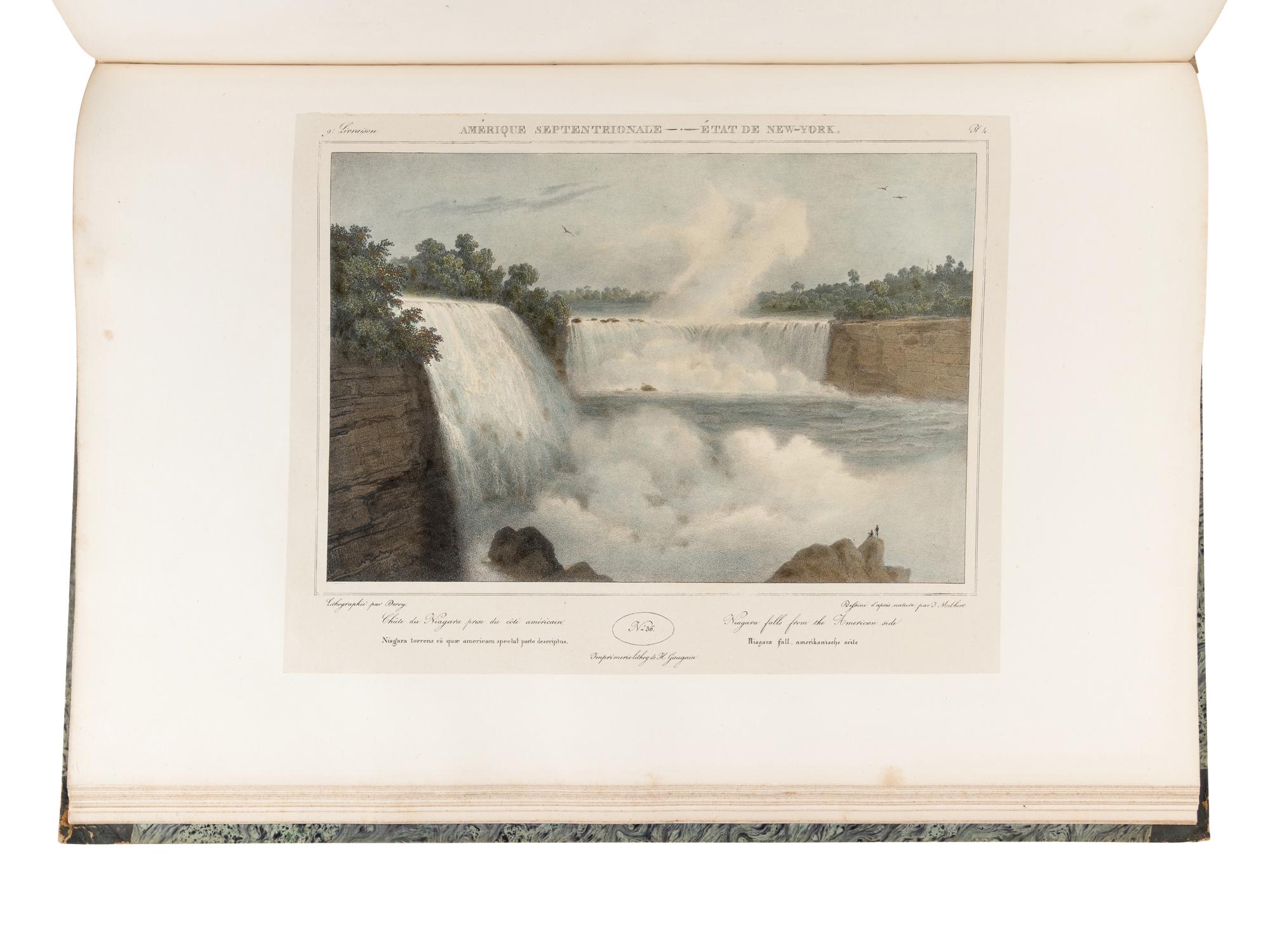 MILBERT, J[acques Gerard] (1766-1840). Itinéraire Pittoresque du Fleuve Hudson . Paris: Henri Gaugain, 1828.