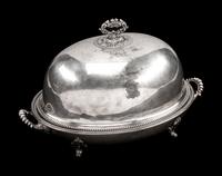 An English Silverplate Warming Tray and Cover — Walker and Hall, Sheffield, Early 20th Century