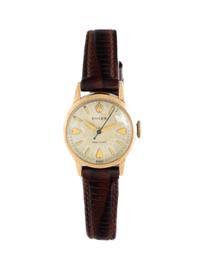 ROLEX, REF. 9169 9K YELLOW GOLD VINTAGE 'PRECISION' WATCH, BOX & CERTIFICATE