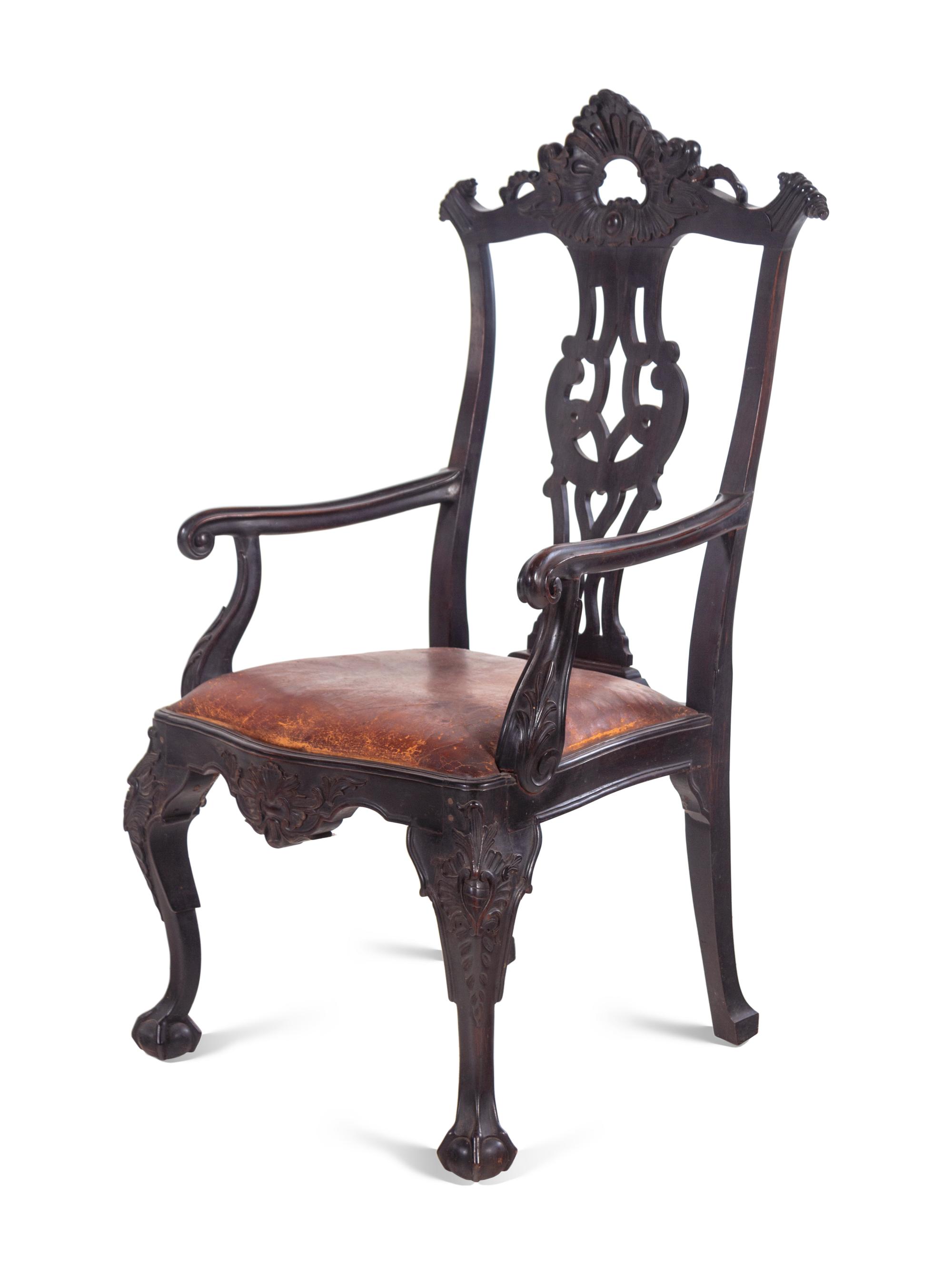 A Portuguese Walnut Armchair