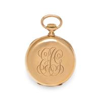 TIFFANY & CO., 18K YELLOW GOLD OPEN FACE POCKET WATCH