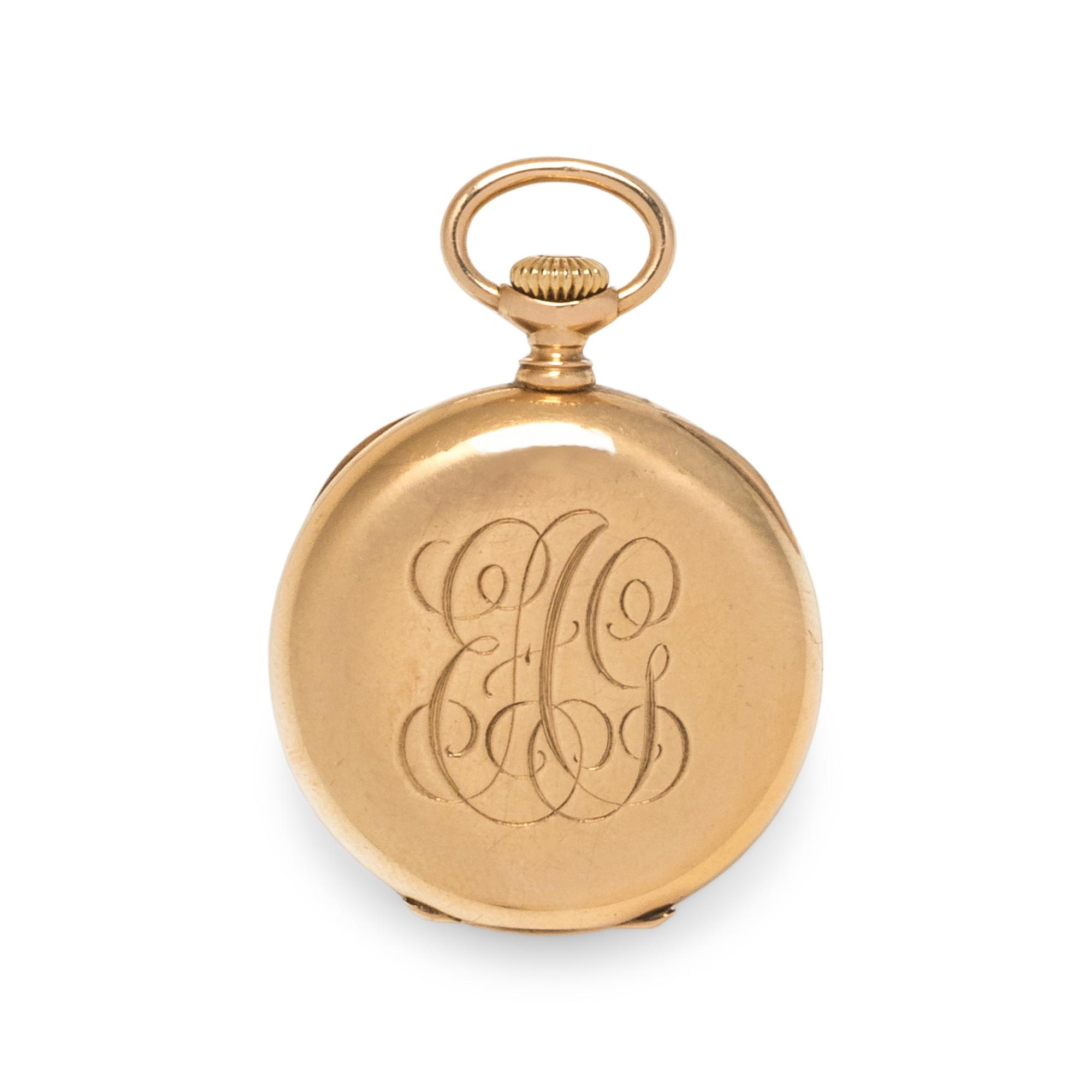 TIFFANY & CO., 18K YELLOW GOLD OPEN FACE POCKET WATCH