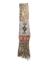 Sioux Beaded Hide Tobacco Bag