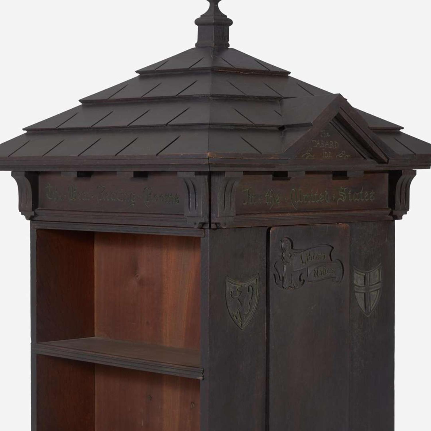 Seymour Easton (British, 1859-1916) "Tabard Inn Library" Revolving Bookcase, circa 1902