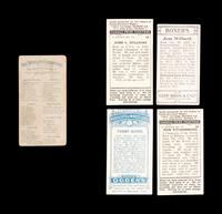 A Group of Five 19th and Early 20th Century Boxing Cards,