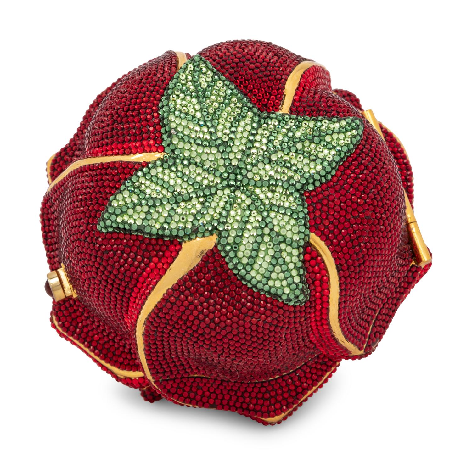 Judith Leiber Red Rose Minaudière