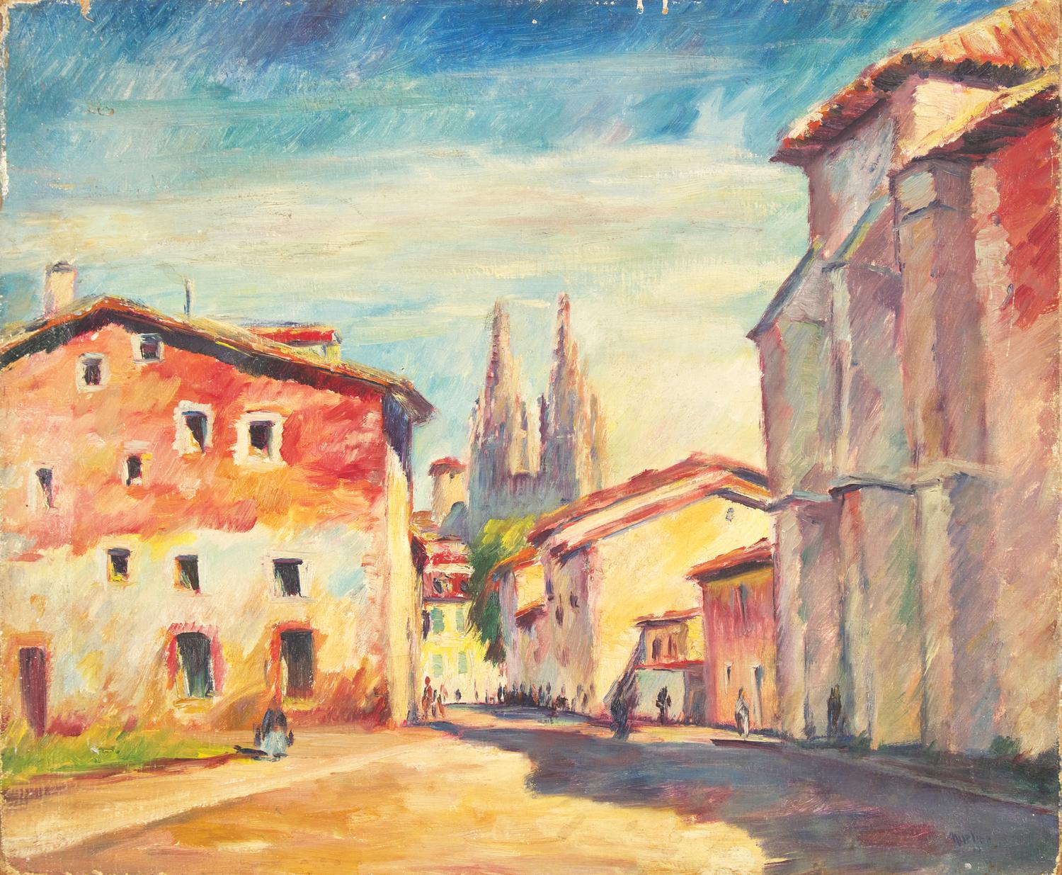 Street in Burgos, Spain , 1923
