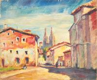 Street in Burgos, Spain , 1923