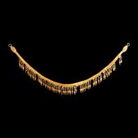 A Greek Gold Strap Necklace