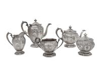 An American Silver Five-Piece Tea and Coffee Service