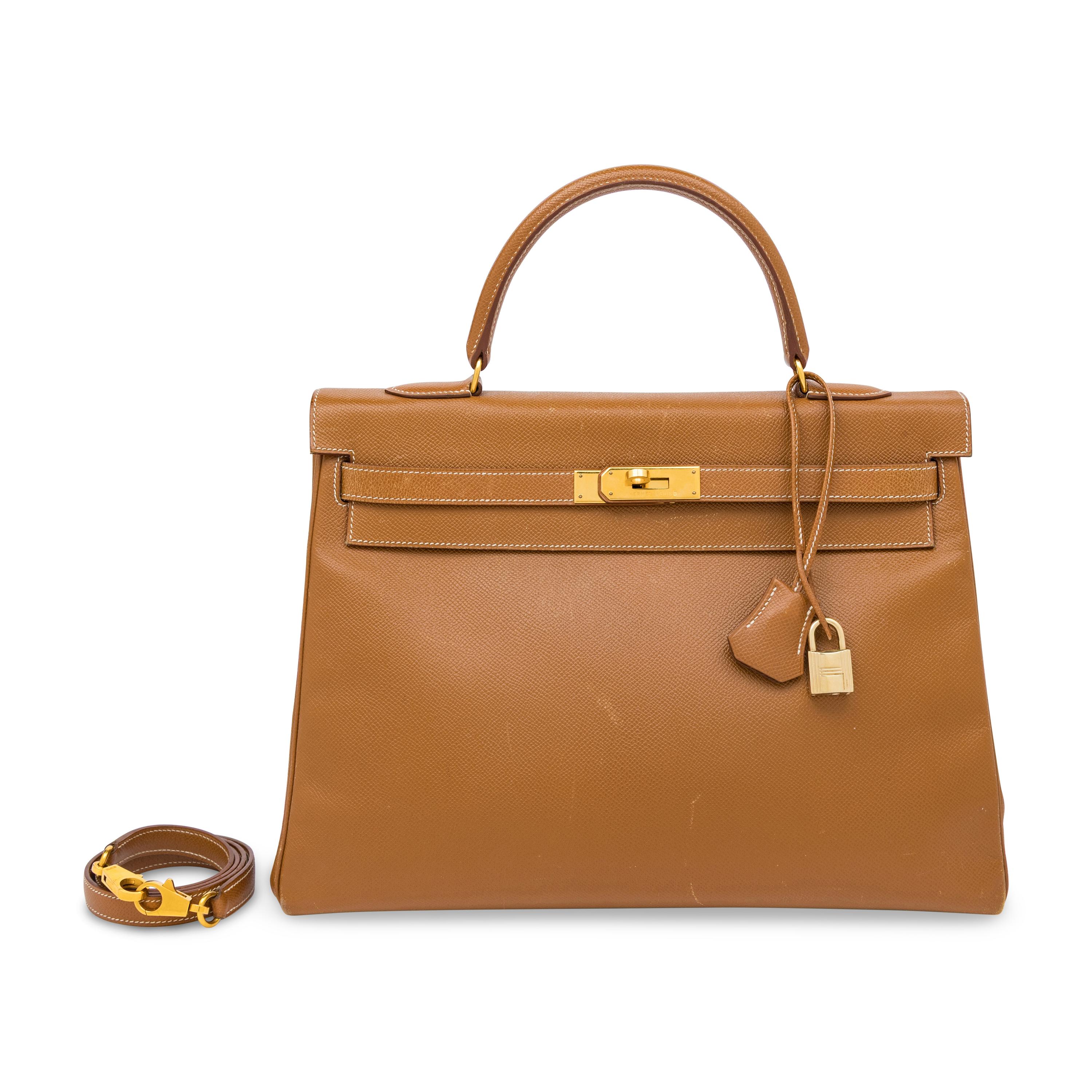 Hermès, Kelly 35 in Gold Epsom