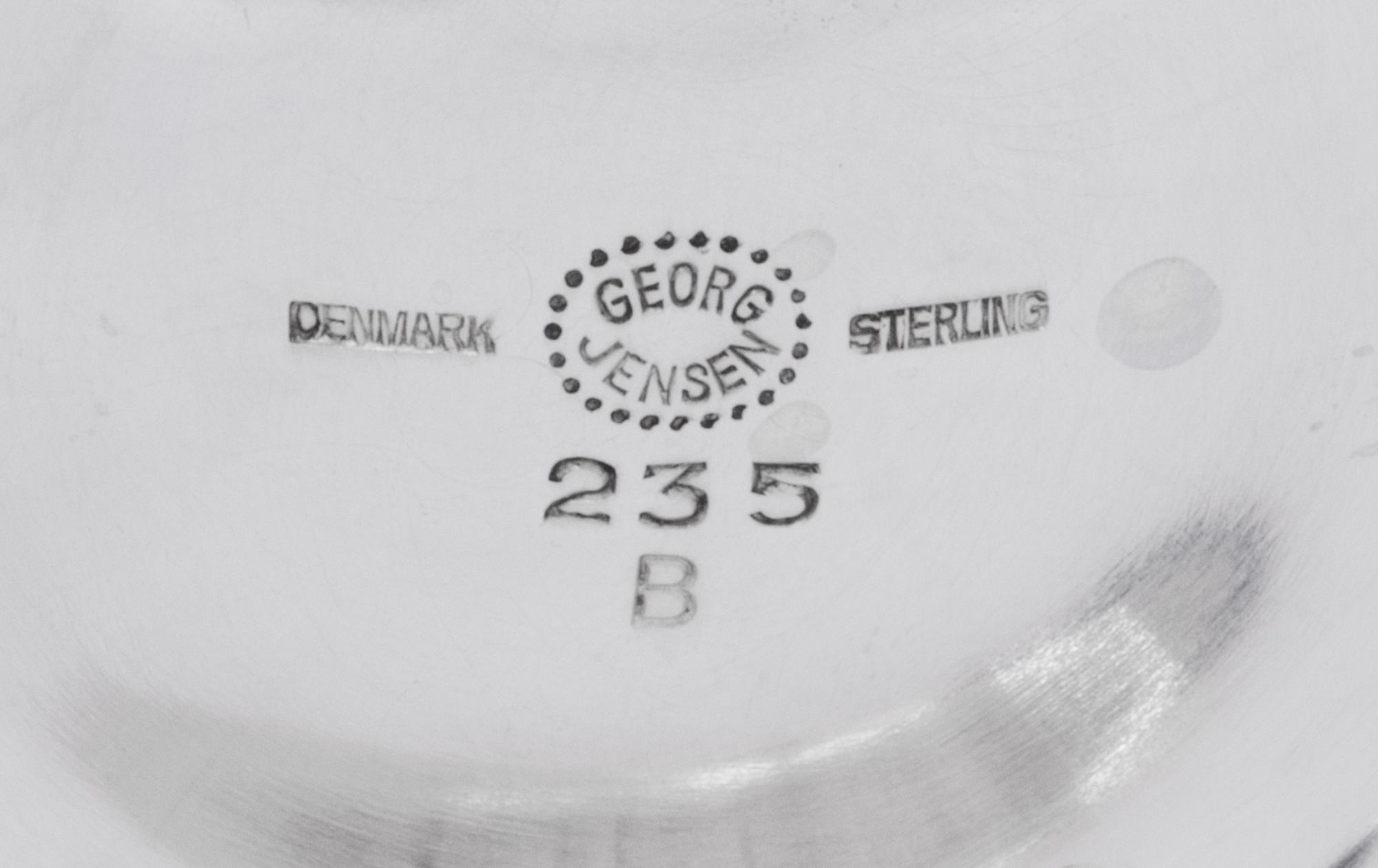 A Georg Jensen Silver Creamer and Sugar Set