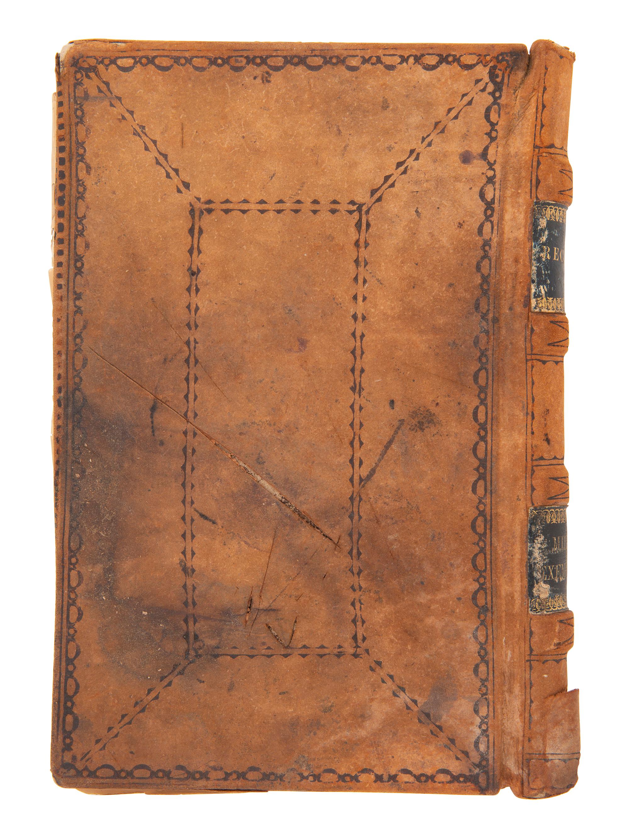 [CIVIL WAR - CONFEDERATE]. Ledger book containing records of military service exemptions and enlistments, Richmond, Virginia, 13-25 March 1862.