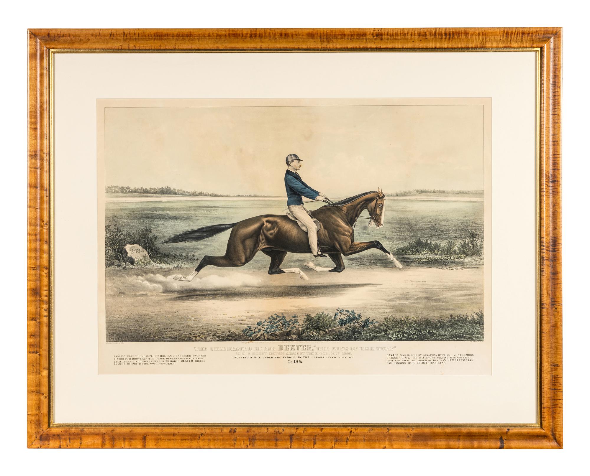 [HORSE RACING SCENES] -- CURRIER and IVES, publishers -- After John Cameron, or Thomas Worth