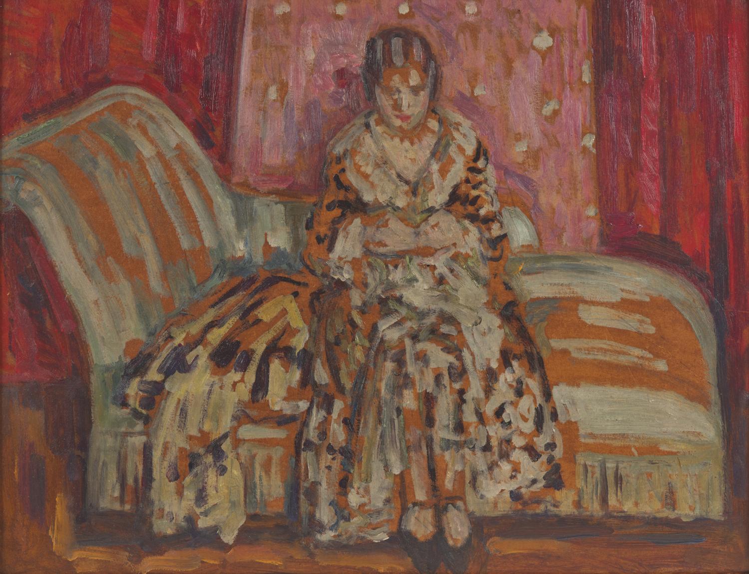 Louis Ritman (American, 1889–1963) — Light Blue Couch