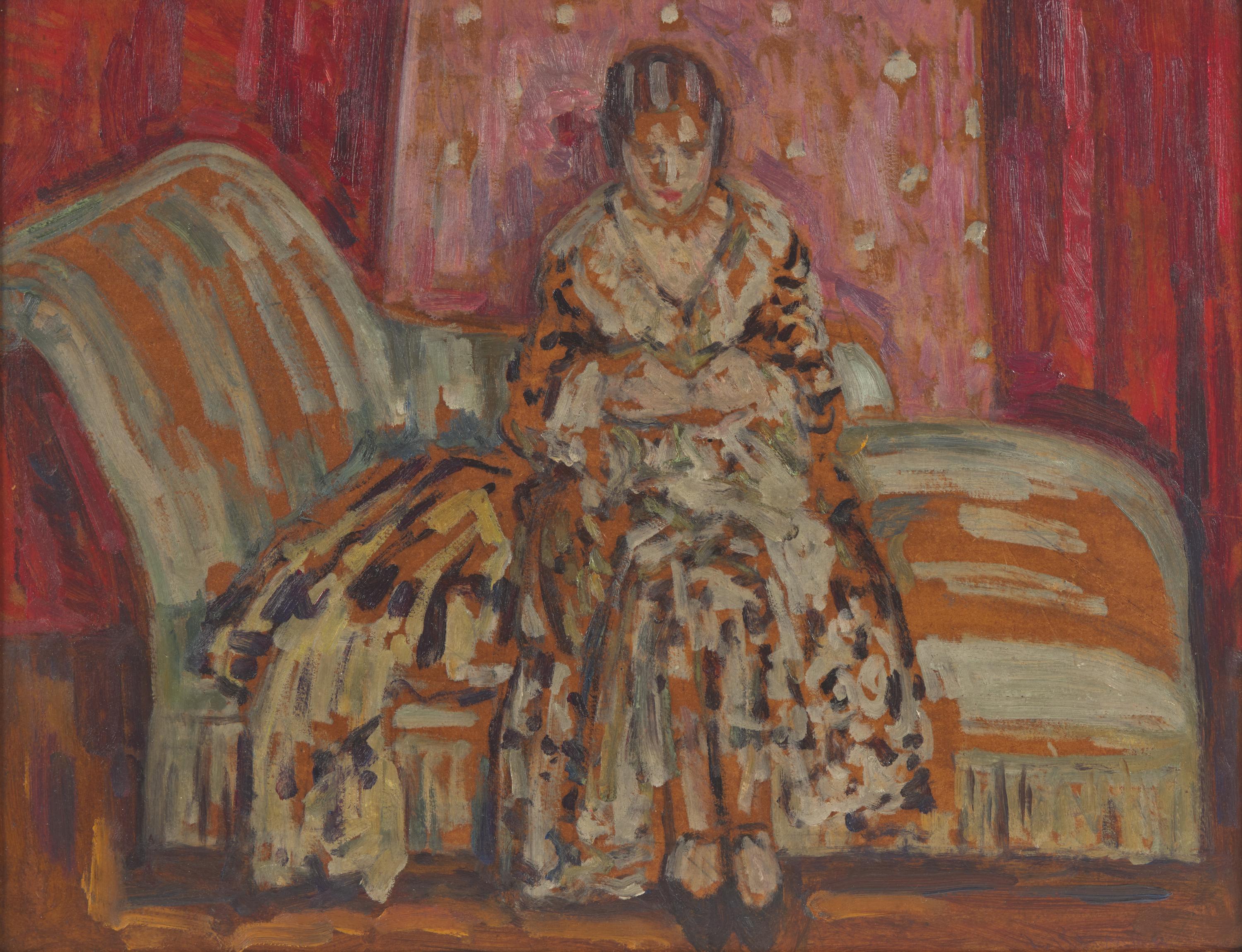 Louis Ritman (American, 1889–1963) — Light Blue Couch