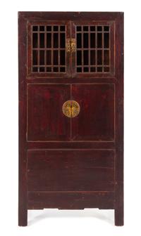 A Chinese Elmwood Cabinet