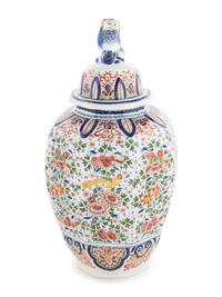 A Delftware Jar and Lid
