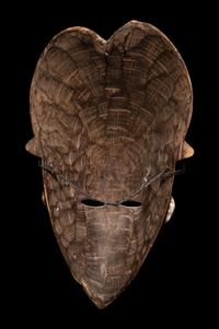 Two Baule Wood Masks (Mblo)
