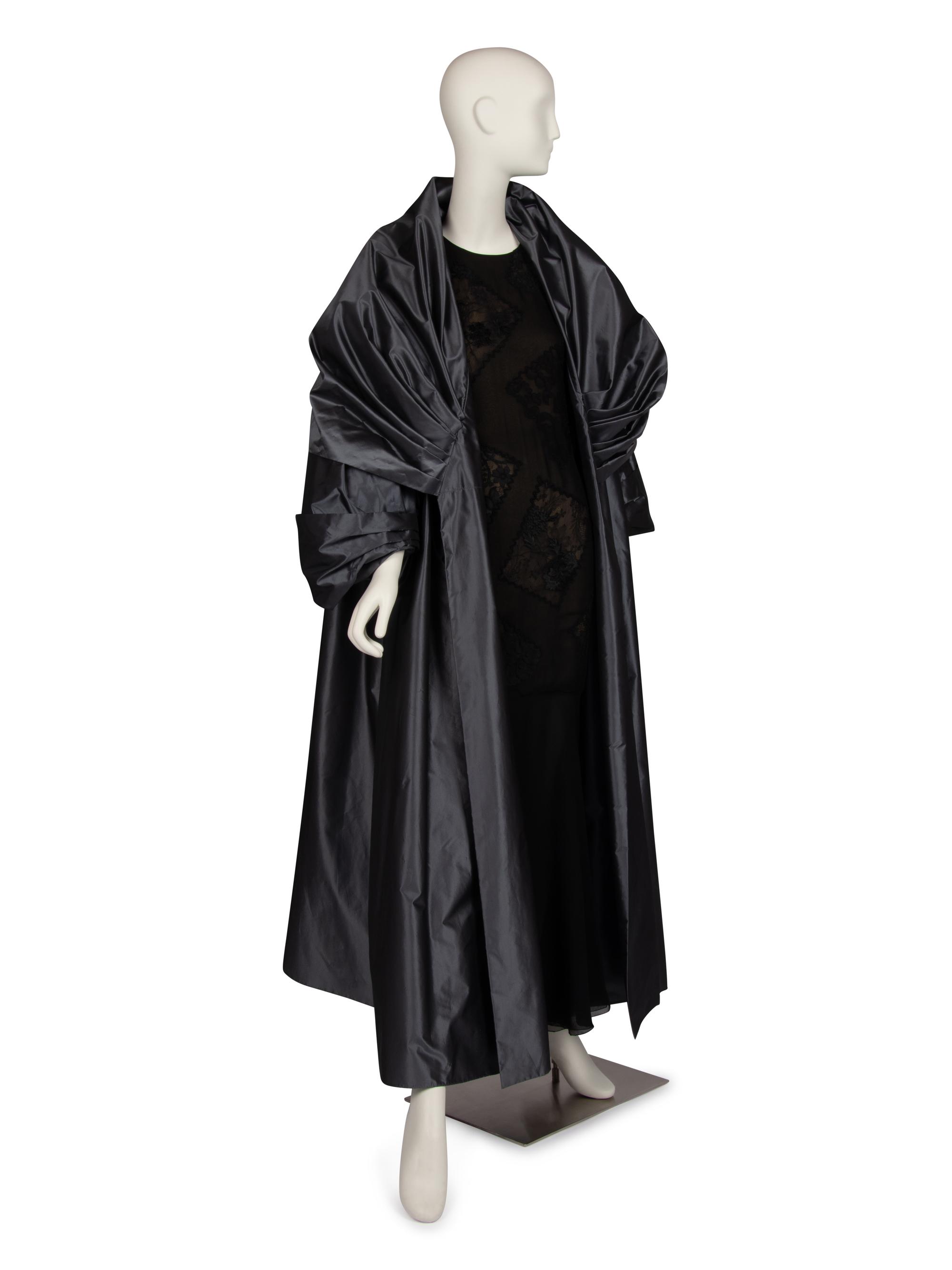 Christian Dior Haute Couture Silver Taffeta Coat, Autumn/Winter 1988-89