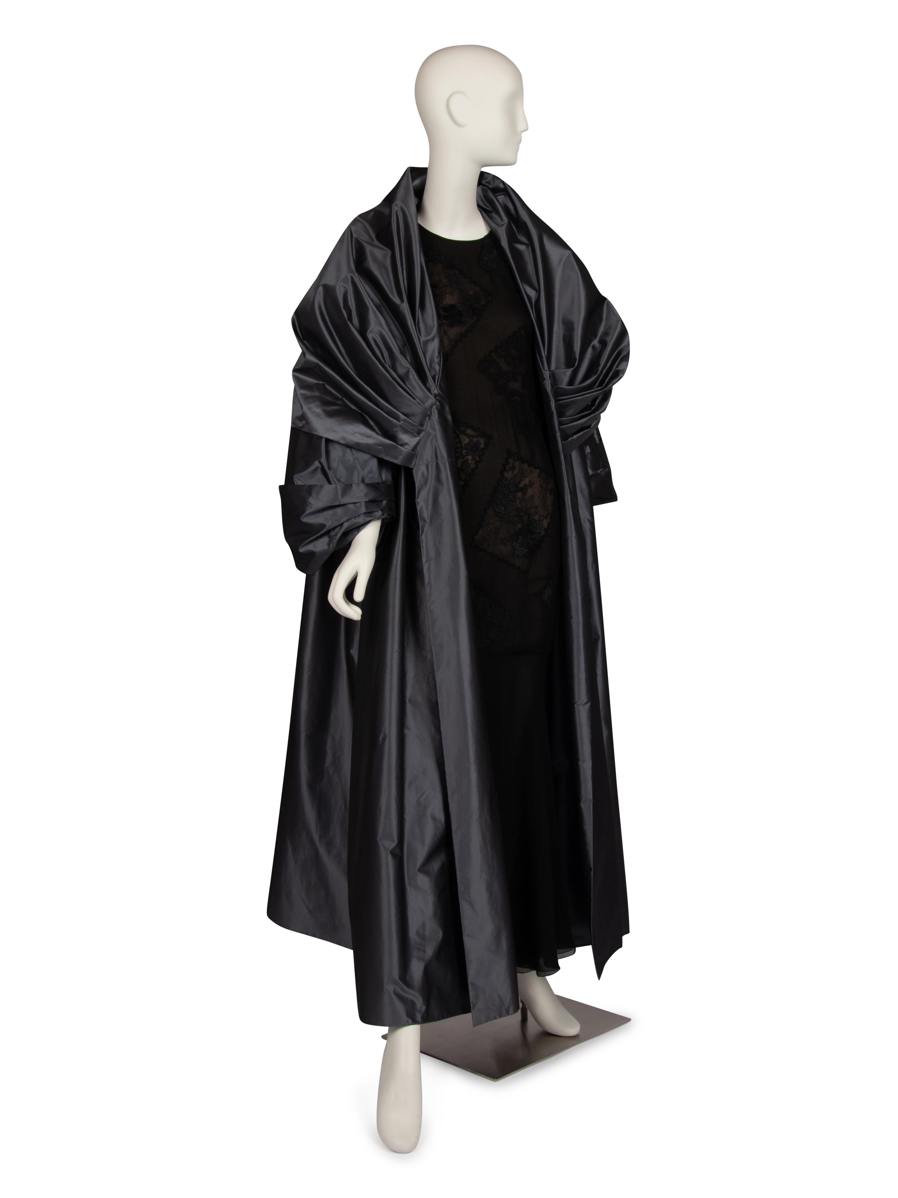Christian Dior Haute Couture Silver Taffeta Coat, Autumn/Winter 1988-89