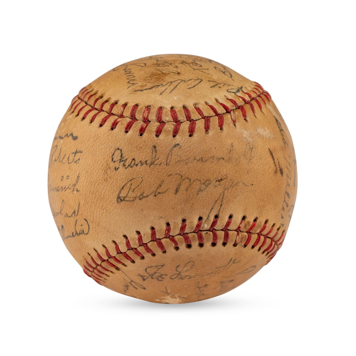 A 1955 Philadelphia Phillies Team Signed Autograph Baseball