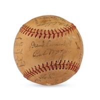 A 1955 Philadelphia Phillies Team Signed Autograph Baseball