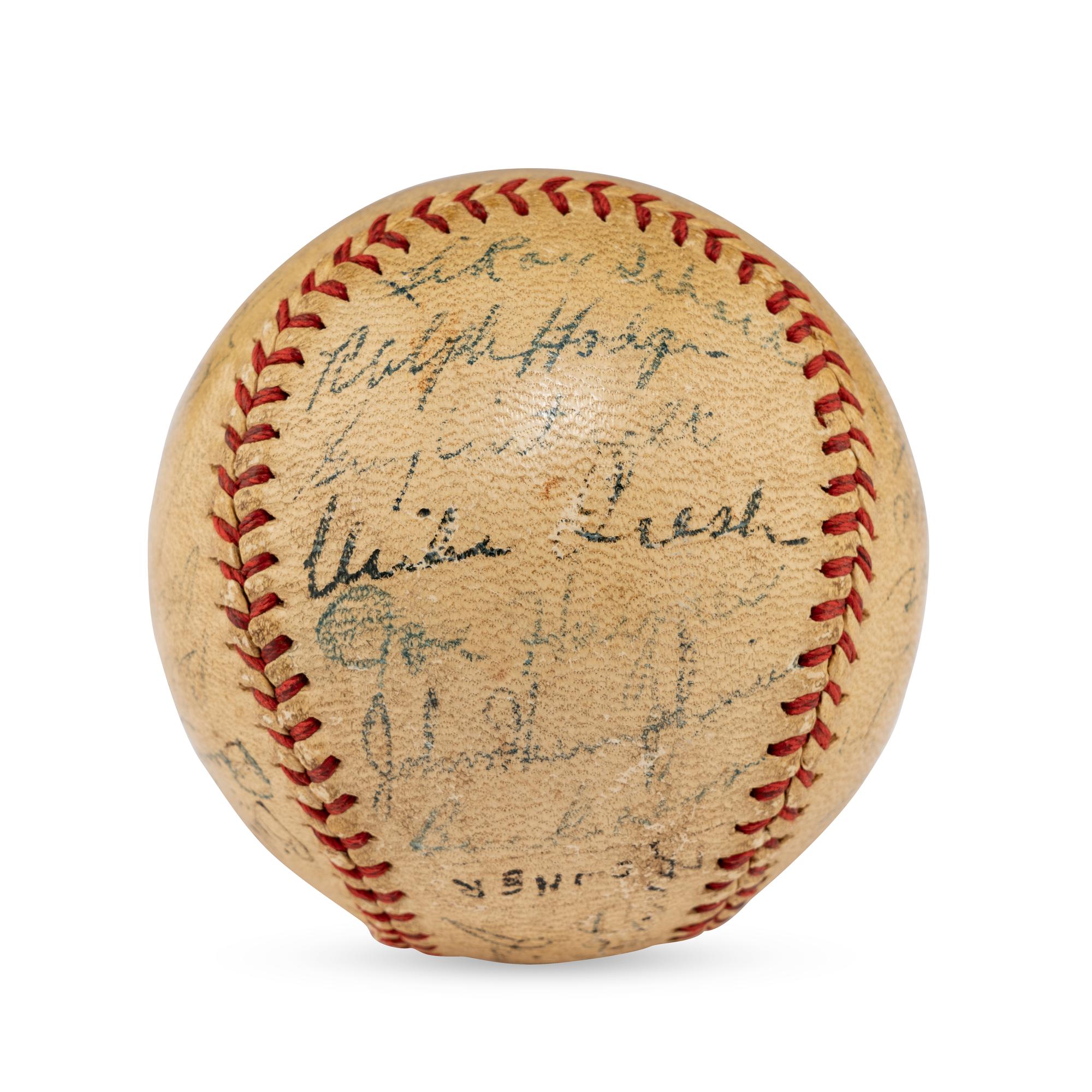 A 1944 Chicago White Sox Team Signed Autograph Baseball