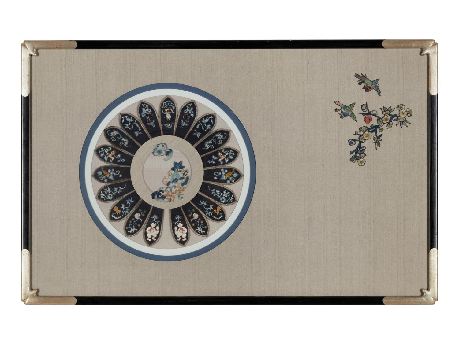 10 Chinese Embroidered and Woven Silk Articles