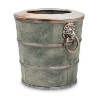 A Silver-Plate and Shagreen Wine Cooler