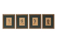 A Group of Four Colored Engravings from Histoire du Théâtre Italien